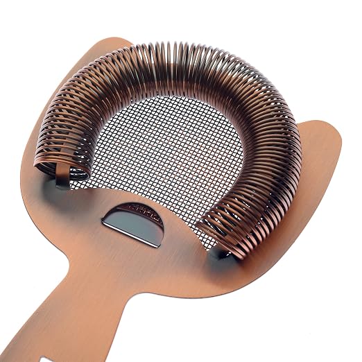 Barfly Fine Mesh Spring Strainer, Antique Copper - Image 6
