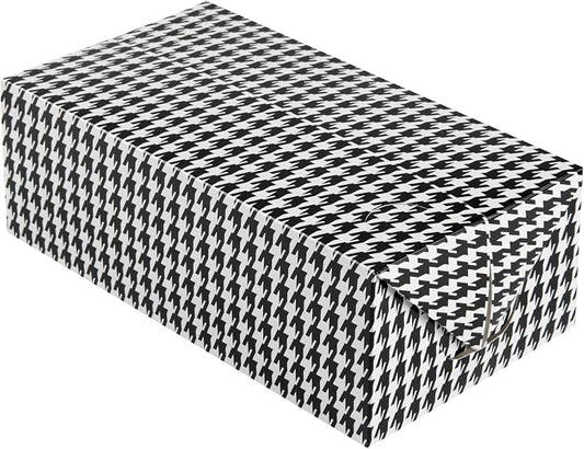 Restaurantware Takeout Lunch Box 400 Count 71 Ounce Paper Spillage Resistant Container Black Houndstooth Design Freezer-Safe Food Box For Catering And Food Trucks by Restaurantware