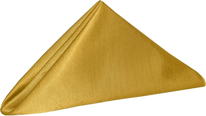 20x20-Inch Shantung Cloth Napkins, Goldenrod, Set of 36 - Image 2