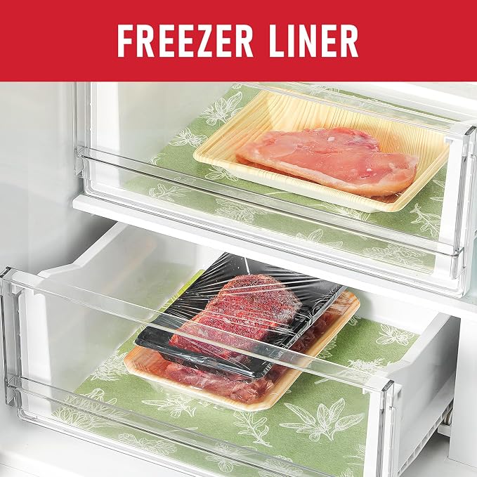 Cooyes Large Fridge Liners for Refrigerator, 17.7" × 360", Drawer & Shelf Liners for Kitchen Cabinets Non-Adhesive, Breathable Cloth Material, Non-Slip, Keep Produce Fresh Longer, Sage Green - Image 9