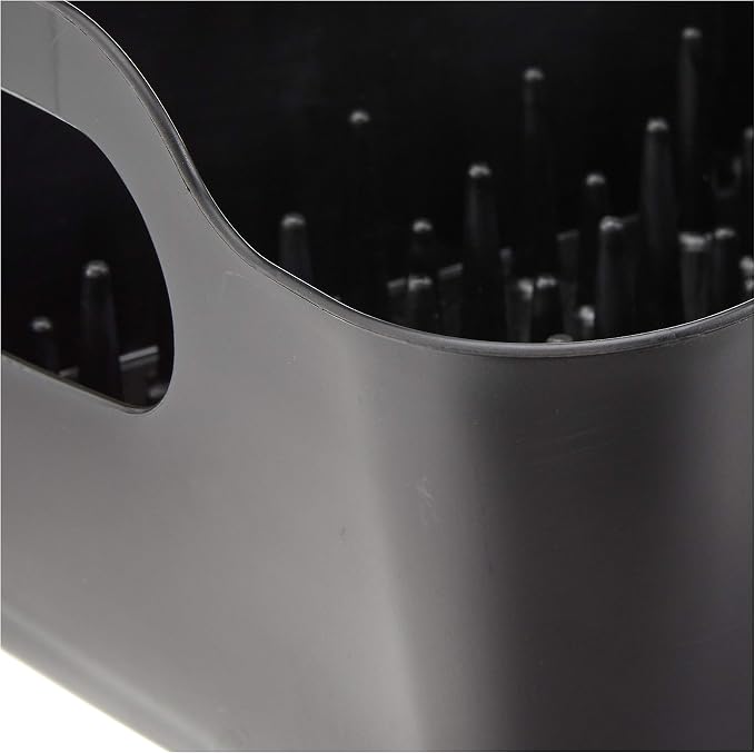 Umbra Tub Dish Drying Rack – Lightweight Self-Draining Dish Rack for Kitchen Sink and Counter at Home, RV or Motorhome, Smoke, Black (330590-582) - Image 8