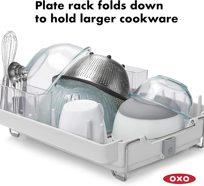 OXO Good Grips Foldaway Dish Rack - Image 2