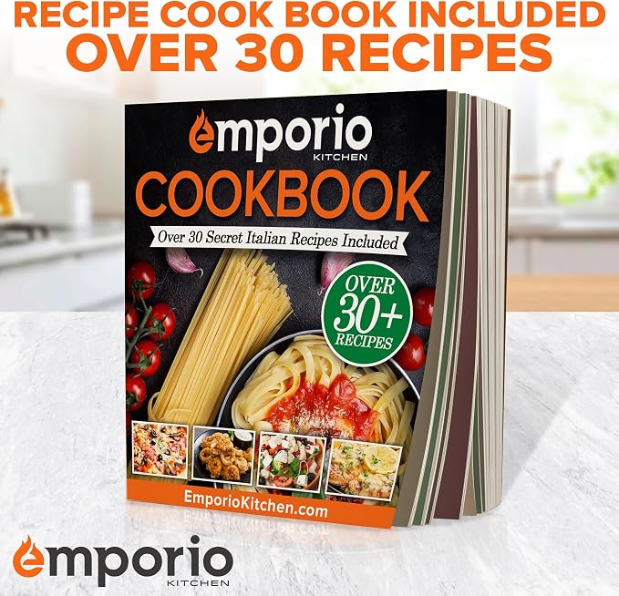 Emporio Kitchen Baking Pan Set - Nonstick Coating, Carbon Steel Bakeware Sets with Gray Silicone Handles, PFOA, PFOS, PTFE Free, Recipe Booklet Included, Oven Safe Tray (Up To 450° F), Set of 3 - Gray - Image 9