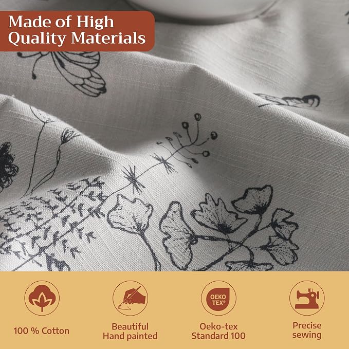 Maison d' Hermine Cloth Napkins Set of 4 Reusable 100% Cotton (20" x 20") | Everyday Square Napkins Cloth Washable Dinner Party Wedding Restaurant Hotel Kitchen Spring Summer - Flore - Image 3