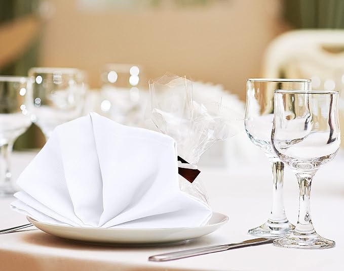 Utopia Kitchen Cotton Blend White Cloth Napkins [24 Pack, 18x18 Inch] | Absorbent Washable and Reusable for Dinner, Restaurant, Lunch, Wedding and Hotel - Image 7