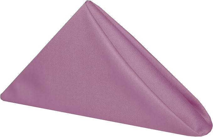 17x17-Inch Square Twill Cloth Napkins, Plumberry Set of 12 by UltimateTextile