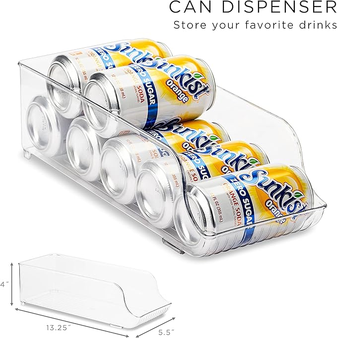 Sorbus Fridge Bins and Freezer Bins Refrigerator Organizer Stackable Food Storage Containers BPA-Free Drawer Organizers for Refrigerator Freezer and Pantry - Image 4