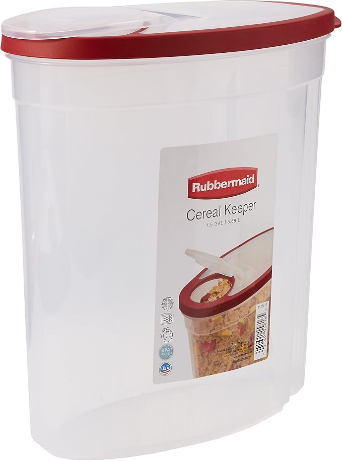 Rubbermaid Flex and Seal Food Storage Container, 1.5 Gallon | Cereal Keeper | Canister | Pack of 4 - Image 6