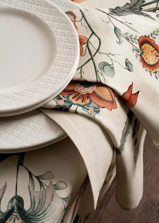 Maison d' Hermine Cloth Napkins Set of 4 Reusable 100% Cotton (20" x 20") | Everyday Square Napkins Cloth Washable Dinner Wedding Restaurant Hotel Kitchen Thanksgiving Christmas - Dalida - Image 7