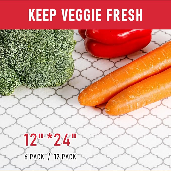 Cooyes 2 in 1 Fridge Liners & Fresh mats for Refrigerator Organizers and Storage, Absorbent Fridge Bin Liners, Home Kitchen Gadgets Accessories Organization Must Haves for Freezer Shelf Drawer Cabinet - Image 5