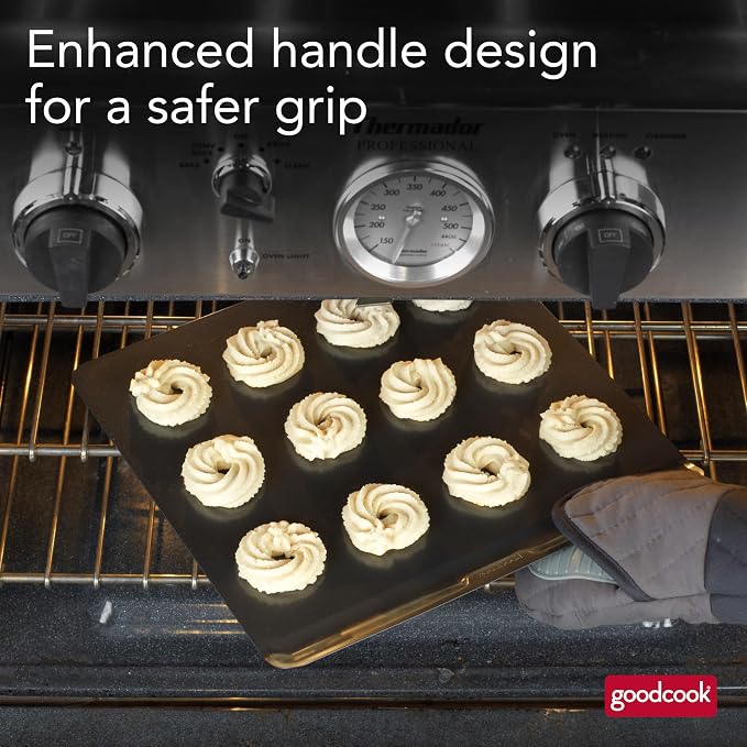 GoodCook AirPerfect Nonstick Air Insulated Cookie Sheet, 14" x 12", No Burning, Gray (Pack of 6) - Image 10