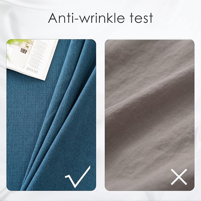 BALCONY & FALCON Rectangle Table Cloth Waterproof Navy Blue 85"x57" | Rectangular Washable Wrinkle Resistant Table Cloth Linen Fabric Tablecloths for Dining Party Kitchen Wedding and Outdoor Use - Image 4
