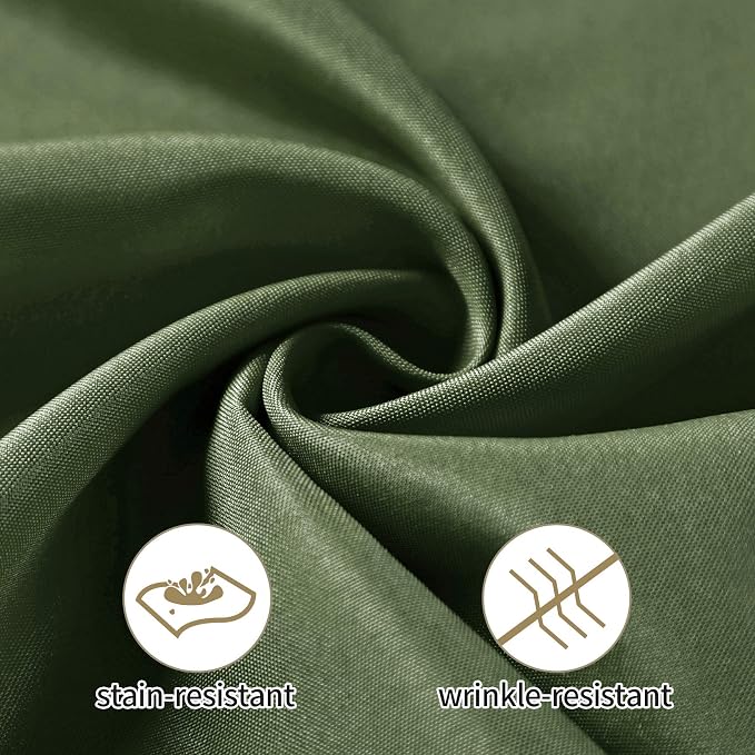 25pcs Polyester Cloth Napkins - 20 x 20 inch Willow Washable Dinner Napkins with Hemmed Edges for Restaurant/Wedding/Hotel(25,Willow) - Image 2