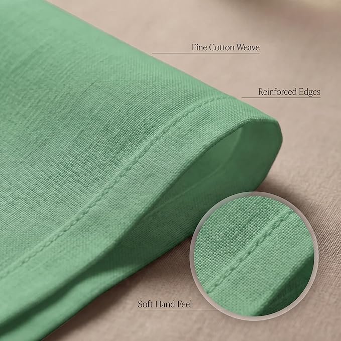 Urban Villa Cloth Napkins Cotton 20x20 (Set of 12) Geen - Image 5