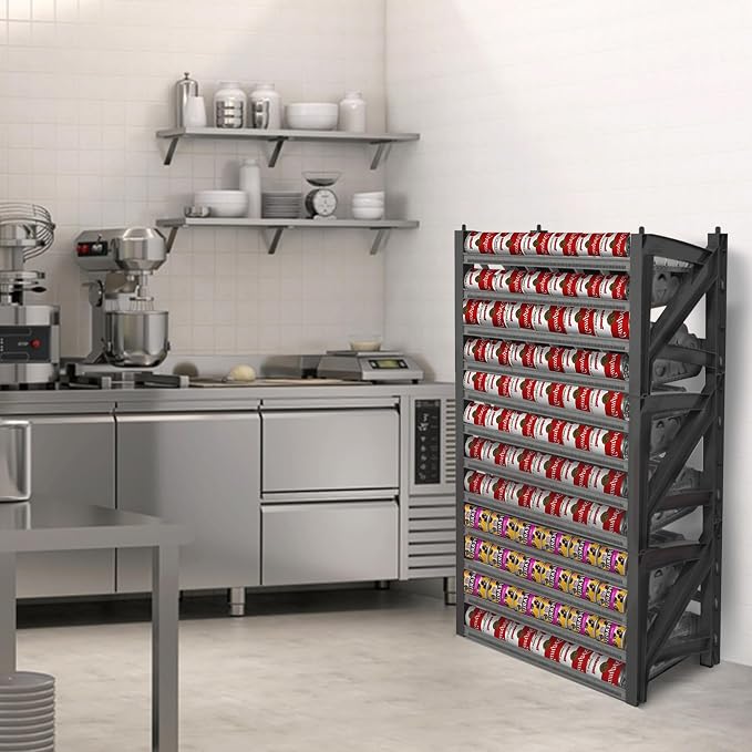 Cansolidator Max Small - 1-Pack Can Organizer for Pantry, Stackable Soda Can Storage for Kitchen, Holds 156 Cans of Food or Soda - Image 7