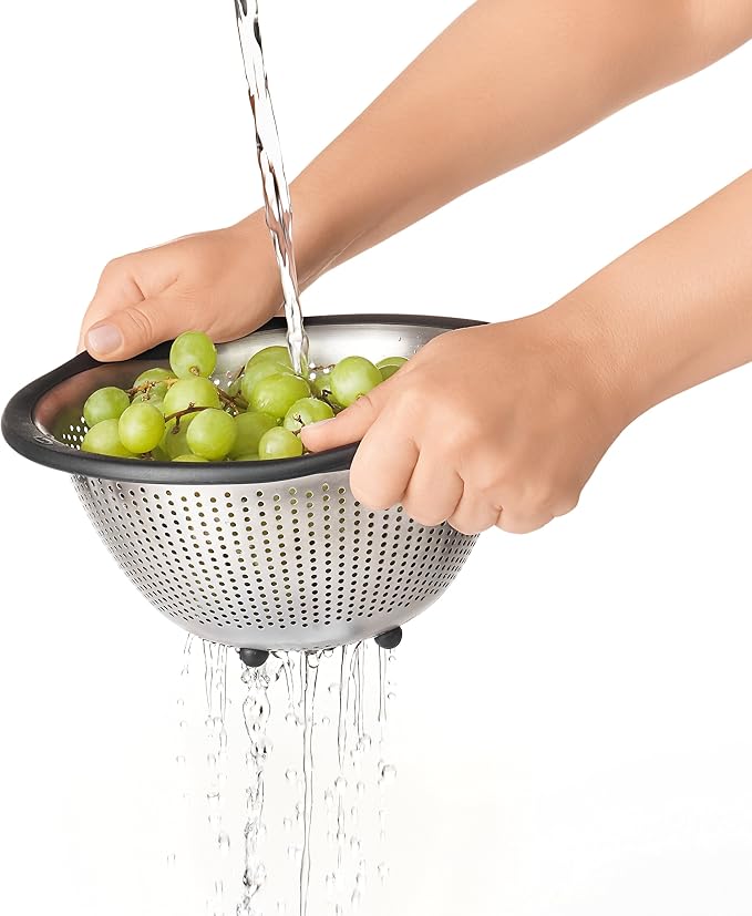 OXO Good Grips 3 Qt Stainless Steel Colander - Image 2