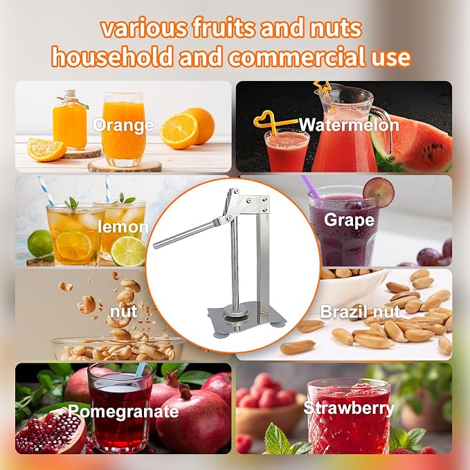 Manual desktop heavy duty lemon smasher orange juicer lemon squeezer citrus juicer fruit crusher lime extractor nut grinder for fruit and nuts（WN014) - Image 2