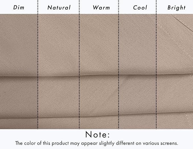 Ruvanti Cloth Napkins Set of 6, 100% Cotton High GSM 18x18 Inches Soft, Washable, Highly Durable & Absorbent, Perfect for Parties, Christmas, Thanksgiving Dinners – Light Taupe - Image 7