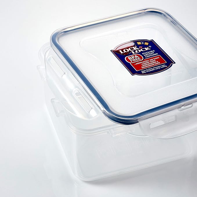 LocknLock Easy Essentials Food Storage lids/Airtight containers, BPA Free, 22 Piece, Clear - Image 12