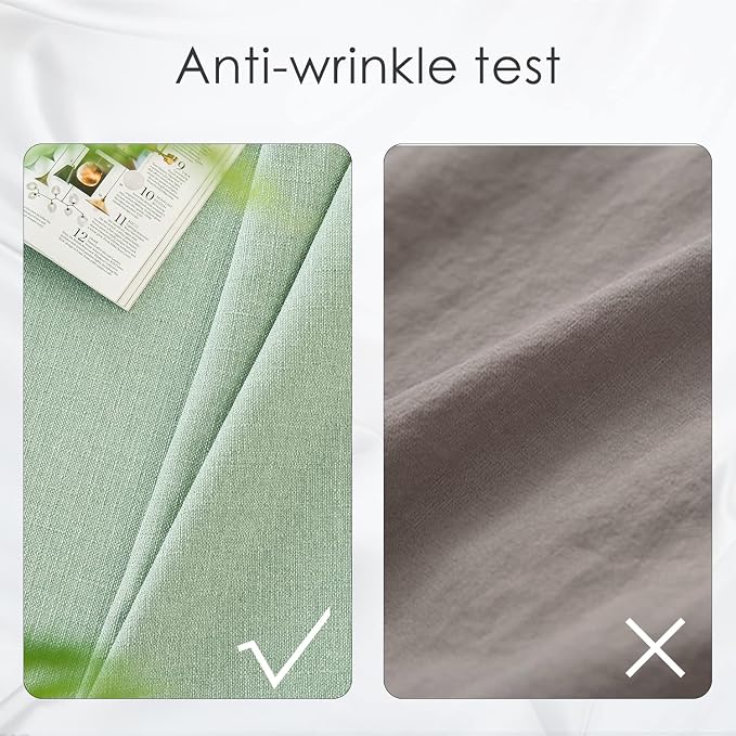 BALCONY & FALCON Rectangle Table Cloth Waterproof Celadon Green 47"x47" | Square Washable Wrinkle Resistant Table Cloth Linen Fabric Tablecloths for Dining Party Kitchen Wedding and Outdoor Use - Image 4