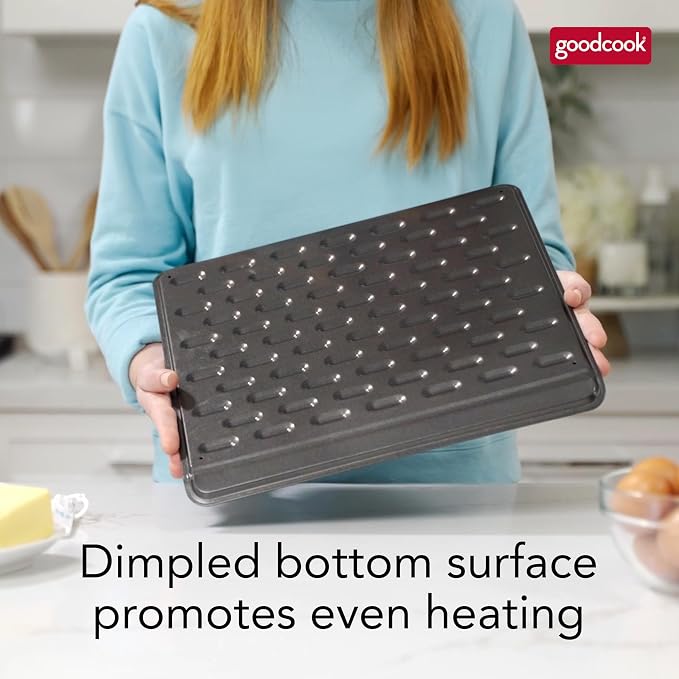 GoodCook AirPerfect Nonstick Air Insulated Cookie Sheet, 14" x 12", No Burning, Gray (Pack of 6) - Image 9