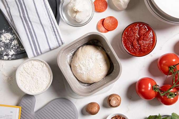 Pizza Dough Proofing Box Set of 3, Collapsible Dough Bowl Containers with Airtight Lids, Bread Proofing Box for Sourdough and Artisan Loaves, Stackable Bread Proofer for Home Bakers - Image 8