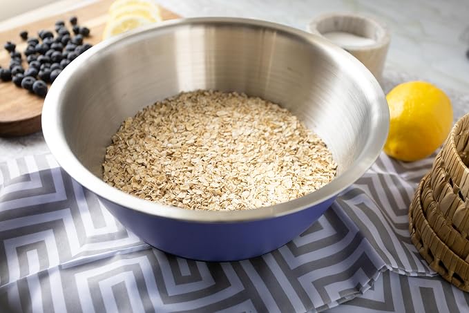 Fox Run Stainless Steel Mixing Bowl, 2.75 Quart Purple Mixing Bowl | Non-Skid Base For Easy Mixing | Cute Purple Design | Small Double Wall Stainless Steel Mixing Bowl For Temperature Retention - Image 6