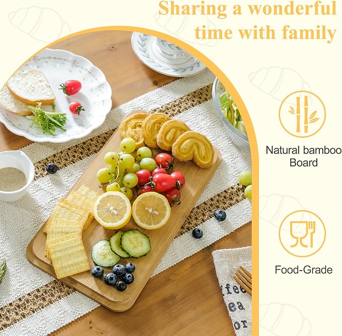 Extra Large Vertical Stripe Embossed Bread Box with Bamboo Lid | Corner Breadbox for Homemade Bread, White Metal Bread Storage Container Bin for Kitchen Countertop, Fits 2 Loaves of Bread - Image 4