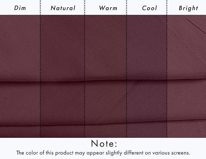 Ruvanti Cloth Napkins Set of 12, 18x18 Inches, 100% Cotton, Washable, Soft & Absorbent, Perfect for Wedding, Christmas, ‎Thanksgiving Dinners - Burgundy - Image 5