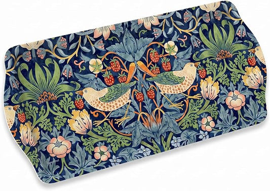 Pimpernel Morris & Co Strawberry Thief Blue Sandwich Tray by Pimpernel