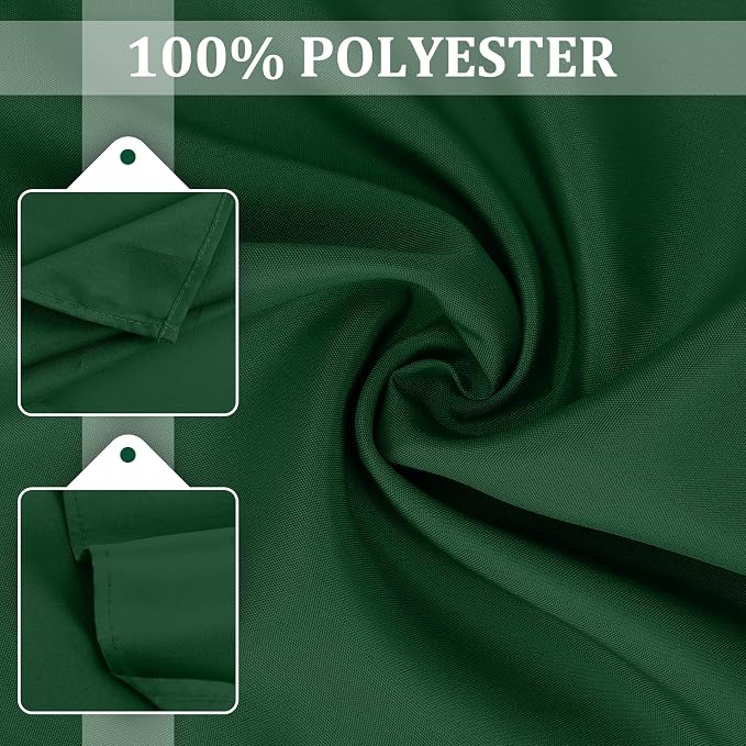 SuperO Set of 80 Cloth Napkins 17 x 17 Inch, Polyester Solid Washable Dinner Napkins with Hemmed Edges,Great for Restaurant, Wedding and Party(Hunter) - Image 7