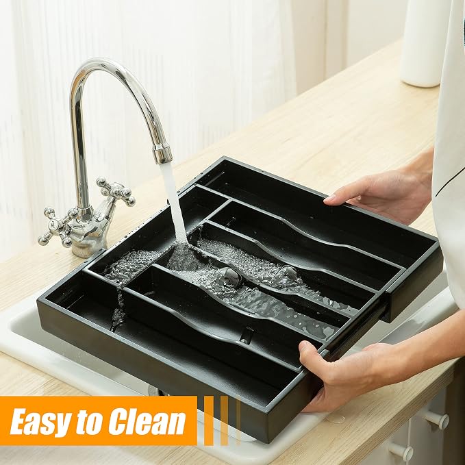 Kitchen Silverware Drawer Organizer and Storage Kitchen Gadgets Best Sellers 2025 First Apartment Essentials New Home Must Haves Things Stuff Accessories House Warming Housewarming Hostess Host Gifts - Image 6