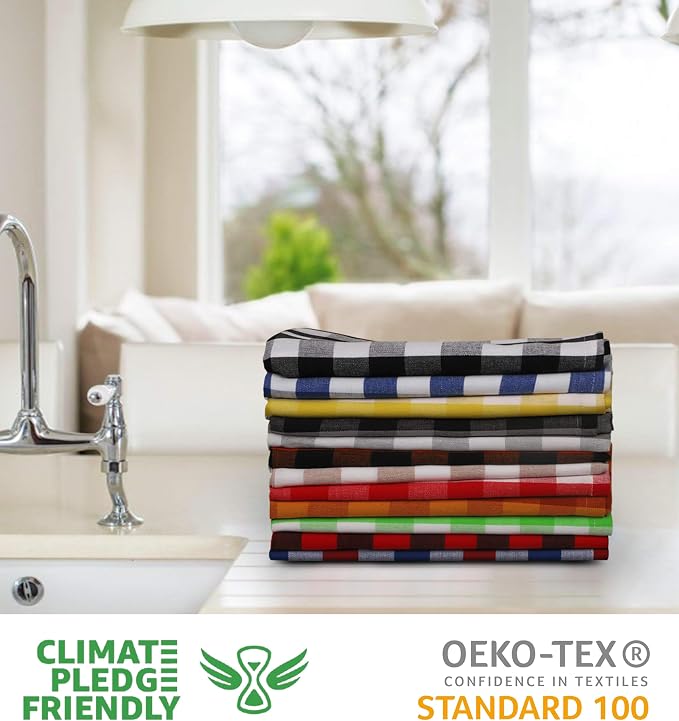 Urban Villa Kitchen Towels Cotton Dish Towels 20”x30” (Set of 12) Multi - Image 2