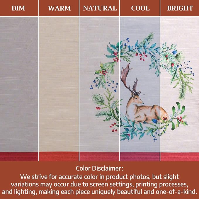 Maison d' Hermine Cloth Napkins Set of 4 Reusable 100% Cotton (20" x 20") | Everyday Square Napkins Cloth Washable Dinner Wedding Restaurant Hotel Kitchen Thanksgiving Christmas - Holly Time - Image 6