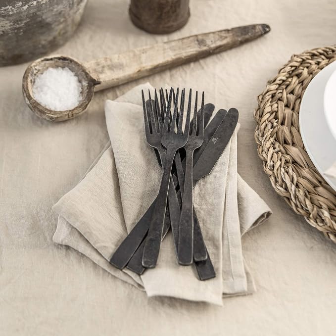 MagicLinen 100% Linen Napkins Set of 4, Soft Absorbent Dinner Napkins | European Flax, OEKO-TEX Certified, Stone-Washed Soft, Breathable, Absorbent, Set includes 4 napkins, Size 18X18in - Image 7