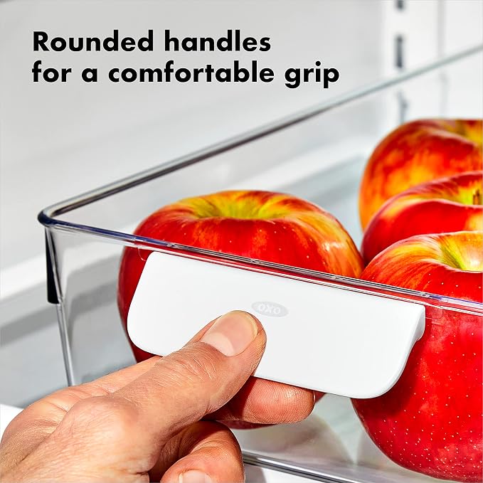 OXO Good Grips Fridge Organization Bin 5 in x 10 in - for Berry Bins, Yogurt Cups and More - Image 3