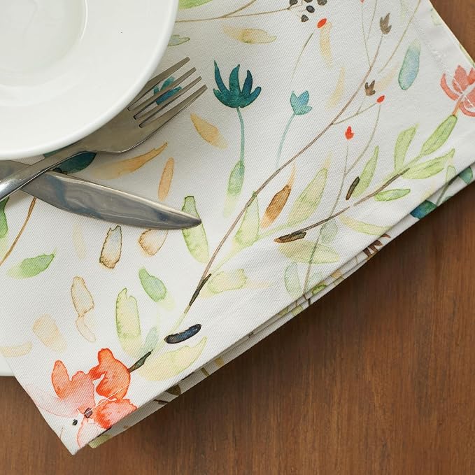 Maison d' Hermine Cloth Napkins Set of 4 100% Cotton Everyday Reusable Square Napkins Cloth Washable, Dinner, Party, Wedding, Restaurant, Spring/Summer (Colmar, 20" x 20") | Everyday Square Napkins Cloth Washable Dinner Party Wedding Restaurant Hotel K... - Image 8