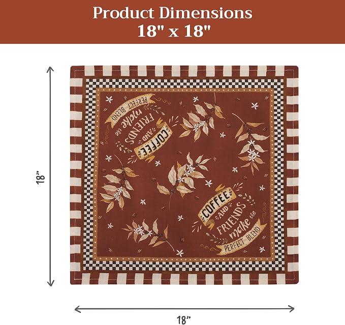 Maison d' Hermine Cloth Napkins Set of 4 Reusable 100% Cotton (18" x 18") | Everyday Square Napkins Cloth Washable Dinner Party Wedding Restaurant Hotel Kitchen Spring Summer - Perfect Blend - Image 7