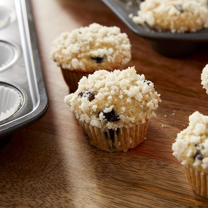 Wilton Perfect Results Premium Set of 2 Non-Stick Mini Muffin Pans, 24-Cup Cupcake Pans, Steel - Image 4