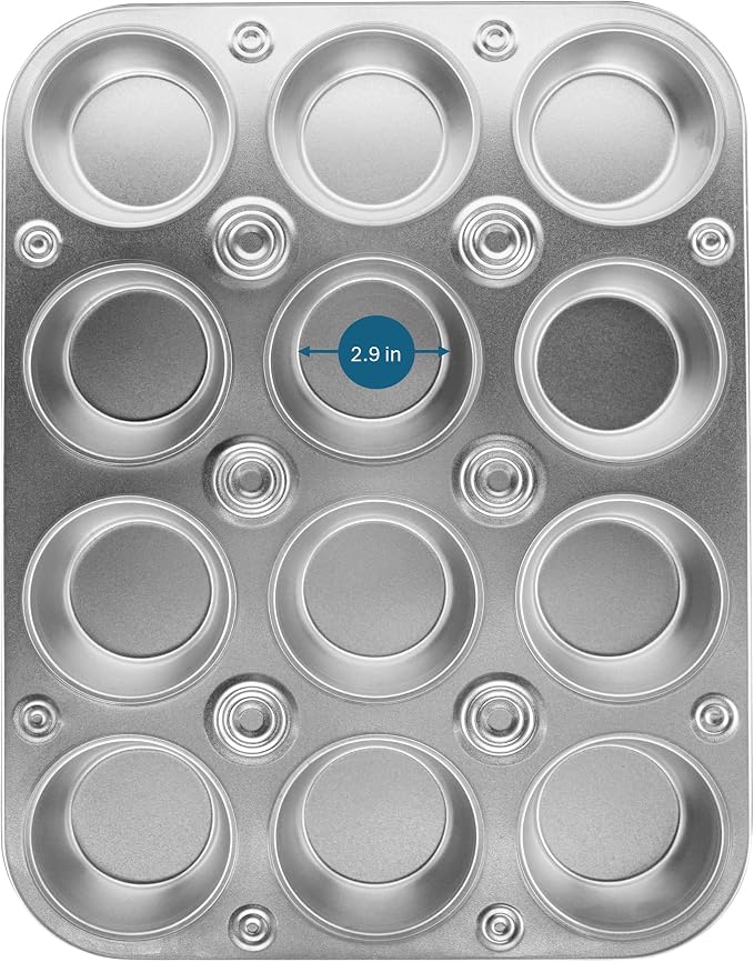 G&S Design Set of Two 12-Cup Muffin Pans with Locking Carrier Lids and 24 Silicone Liners - Image 6
