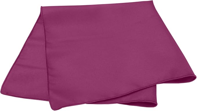 17x17-Inch Polyester Cloth Napkins, Raspberry, Set of 120 | Bulk Case of 10 Dozen, Square, Seamless, Serged Edges, Machine Washable, Wrinkle-Resistant, Flame-Resistant, Stain-Resistant - Image 2