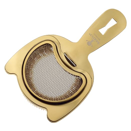 Barfly Fine Mesh Spring Strainer, Gold Plated - Image 5