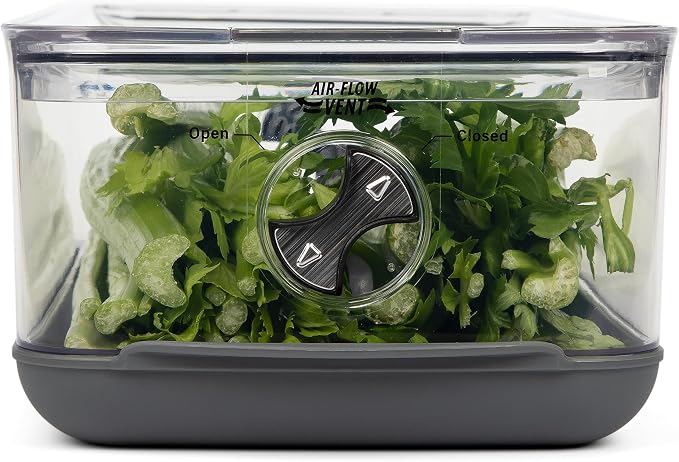 Progressive ProKeeper Stackable Produce ProKeeper Storage Container with Stay-Fresh Vent System (PKS-917 (5.7qt Long Produce)) - Image 4