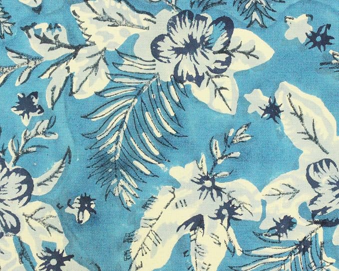 18x18 Inches Cotton Napkins Set of 4, White Blue, Washable Hand Block Printed Reusable Cloth Napkins for Dinning, Party, Wedding, Home Decor Fall - Image 4