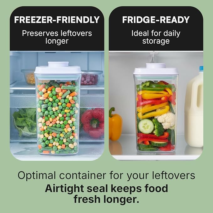 Bop Top Airtight Food Storage Containers | Pop-Top Lid | 8 Cups / 67 Oz | kitchen canister set, for flour, sugar, snacks, pasta, baking - Image 3