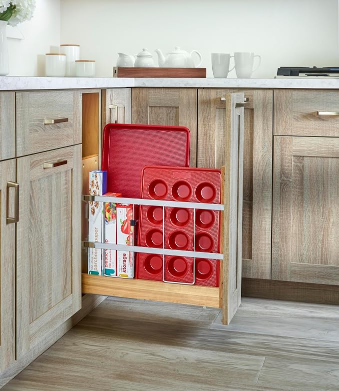 Rev-A-Shelf Wood Bakeware Pullout Organizer w/Soft-Close - Image 2