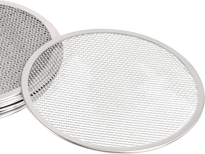 LRui Pizza Screen,12 Inch,12 Pack,Seamless Aluminum Pizza Pan With Holes. - Image 3