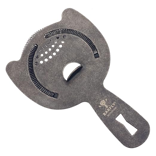 Barfly Heavy-Duty Spring Bar Strainer, Vintage Black - Image 3