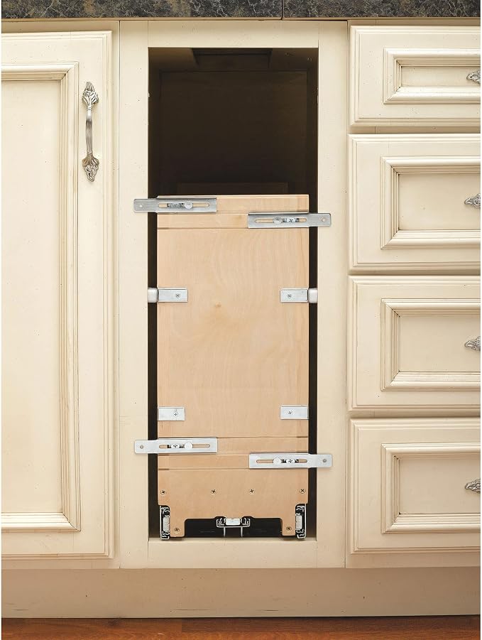 Rev-A-Shelf 5" Pullout Wooden Bakeware Organizer w/Blum Soft-Close for Full Height Base Kitchen Cabinets, Foil Wrap/Tray Divider, Min Opening Width of 5.5", 447-BCSC-5C - Image 8