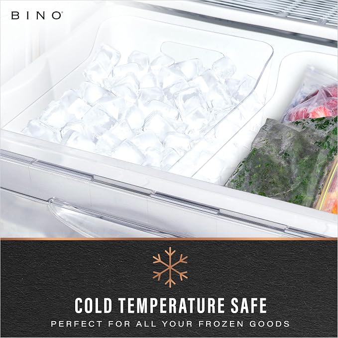 BINO | Plastic Organizer Bins, Large - 4 Pack | THE SOHO COLLECTION | Multi-Use Organizer Bins | Pantry Organizer & Freezer Organizer Bins | Plastic Storage Containers | Bins for Home & Kitchen Org - Image 6